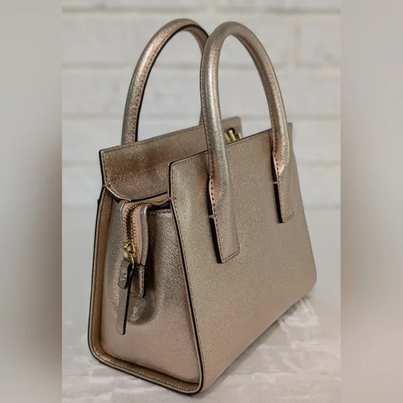 NWT Set Kate Spade Cameron Street Mini Candace Bag & Stacy Wallet Rose Gold NEW - Picture 8 of 16